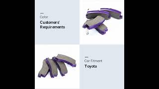 Purple color brake pads，do you like it?