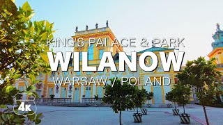 (📽⁴ᴷ⁶⁰) Best time to visit Wilanów. The most Beautiful Royal Park in Poland. Virtual walk in 4K UHD