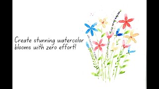 Painting the World's Easiest Watercolor Flowers