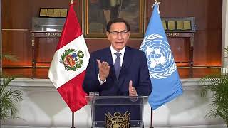 Participación del presidente del Perú, Martín Vizcarra, en conmemoración por 75 años de la ONU.