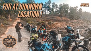 SUNDAY RIDE to an UNKNOWN LOCATION in GANGAGHAT | RANCHI RIDERS | FUN Moto VLOG | Rahe | Bundu #MH22