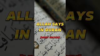 Allah Says in Quran #islam #islamicvideo