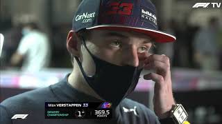 Max Verstappen post race interview 2021 Saudi Arabian GP Jeddah