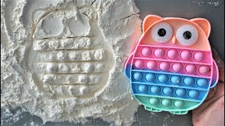 Real vs false Owl Pop it toys, DIY Pop it Making easy ideas video