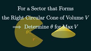 Maximizing Volume of a Cone