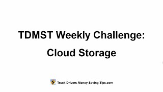 TDMST Weekly Challenge: Cloud Storage