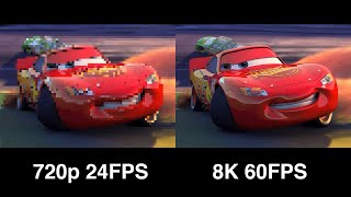 Cars (2006) in 8K 60FPS (Remastered & Upscaled by Artifical Intelligence)