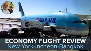 Korean Air Economy Class Flight Review: New York✈️Incheon✈️Bangkok