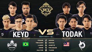 TODAK VS KEYD | M3 DAY 2 | BO1 | TODAK LANGGAR!!! - MLBB World Championship 2021