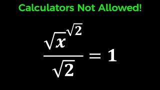 Tricky & Nice Exponential Equation - Explained!