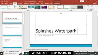 PowerPoint 2019  Module 1 SAM Project 1b | Splashes Waterpark | NP_PPT19_1b | Module1 SAM Project 1b