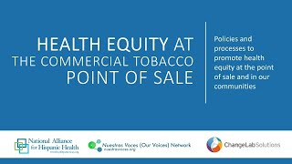 Health Equity at the Commercial Tobacco Point of Sale