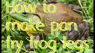 How to make pan fry frog legs