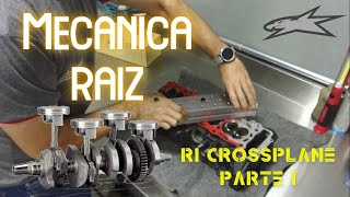 MP - Yamaha R1, abrindo e inspecionando o motor Crossplane - Part1