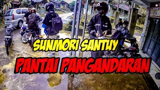 Part1 SUNMORI pantai Pangandaran Seru banget Petjahh🤣‼️