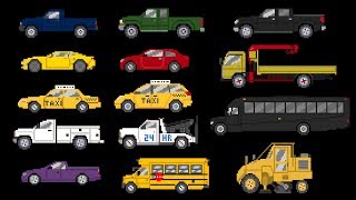 Street Vehicles 4 - Cars and Trucks - The Kids' Picture Show (Fun & Educational Learning Video)