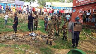 Hetaudako karrama pressure cooker bomb dispose gardai nepali sena