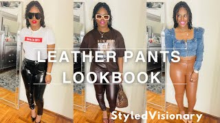 How To Style Leather Pants| LOOKBOOK| 9 Outfit ideas