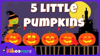 Five Little Pumpkins Halloween Song | Sing and Count with The Kiboomers