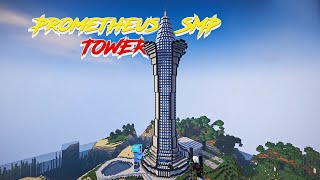 Building A Huge Tower In Prometheus SMP Day 5 || MINECRAFT ||