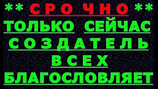 ✔ *АрхиСРОЧНО* «Благословение Самого СОЗДАТЕЛЯ... !»