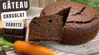 Recette gâteau au chocolat, sans beurre, sans huile, et à la CAROTTE ! Très léger