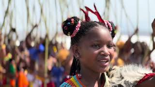 Simezwini - King Misuzulu's Daughter leading uMhlanga 2023 eNyokeni | uMkhosi WoMhlanga #umhlanga