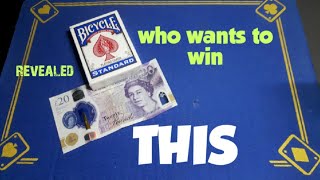 Gimmick card trick TUTORIAL/always win the bet