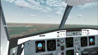 fsx  a330 landing in new york