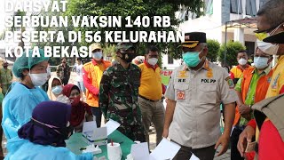 Walikota Bekasi Pantau langsung Ke Titik Vaksinasi 140 RB Peserta di 56 Kelurahan