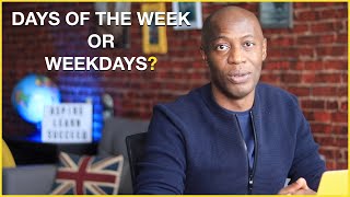 Days of the week, weekdays and weekends | English Basics | Lesson 0.1