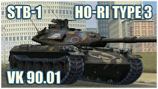 STB-1, VK 90.01 (P) & Ho-Ri Type III • WoT Blitz Gameplay