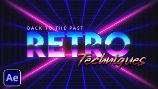 4 Retro Motion Graphic Techniques in After Effects (80s Style)