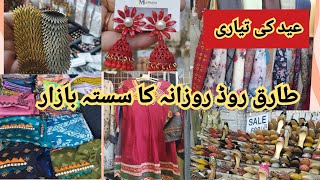 Ready to Wear Lawn, Cotton stitch Dresses || Eid jewellery, Footwear at Tariq Road