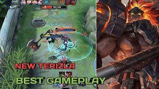 THE OFF LANE BEAST!! TERIZLA NEW SKIN RUST WRECK GAMEPLAY - MLBB