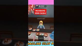 MAKAN 1000 SUSHI 🍱🍣🍤 #roblox #trendingshorts #robloxindonesian #sushi