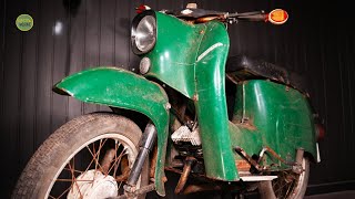 German Rusty 40 years Old Simson Schwalbe Scooter - FULL ASMR RESTORATION