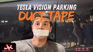 Tesla Vision Parking Duct Tape