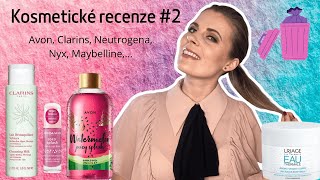 Kosmetické recenze #2 II Avon, Clarins, Neutrogena, Nyx, Maybelline,...