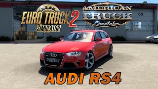 2013 Audi RS4 Avant v1.2 для ETS 2 и ATS (1.45x ,1.46.x )