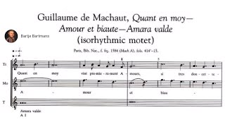 9. Music of the Middle Ages;  Isorhythmic motet {de Machaut}