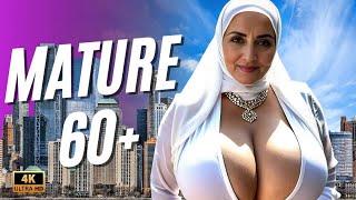 Timeless Elegance| Natural Woman Over 50 | Mature Woman Over 50 | Mature Glamour| 4k