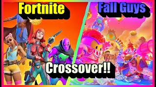 Fortnite / Fall Guys CROSSOVER!!! / Plus Explosive RailGun Action