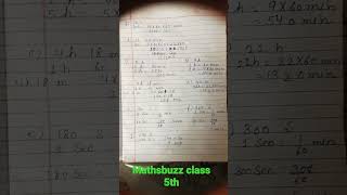 Maths buzz class 5th 11(A) solutions Ch 11(Time & Temperature)