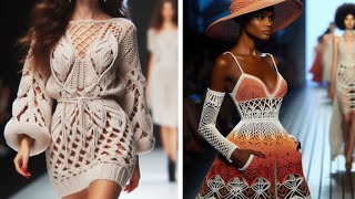 CROCHET DRESS MANNEQUIN SHOW