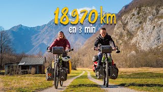 15 MOIS DE VOYAGE À VÉLO RÉSUMÉS EN 3 MINUTES