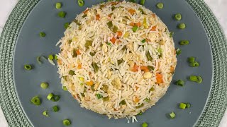 Egg fried rice | Indo-Chinese fried rice | Close to restaurant taste - No ajinomoto