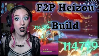 Testing Godly Heizou with F2P Builds (Genshin Impact)