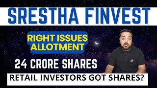 Allotment of Right Issue Shares: Srestha Finvest Latest Update