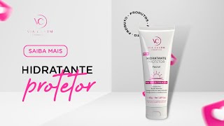 Hidratante facial com protetor solar da Via Charm Cosméticos